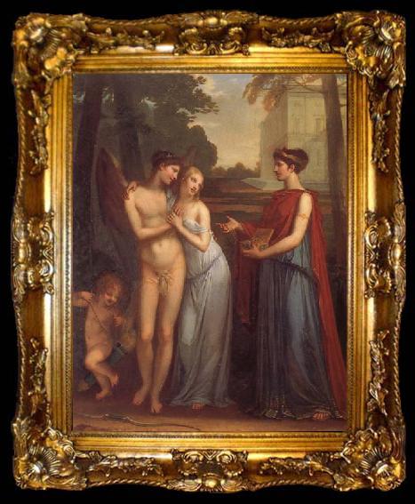 framed  Pompeo Batoni Hercules Between Love and Wisdom, ta009-2